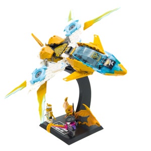Display Stand for Lego Ninjago 71770 Zane's Golden Dragon Jet