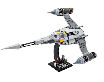 Display Stand for Lego Star Wars 75325 The Mandalorian's N-1 Starfighter