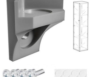 Ajoutez une étagère supplémentaire à votre IKEA BLALIDEN adaptateurs d'étagère supplémentaires + vis + dumpers en silicone 10082805 / 10087158