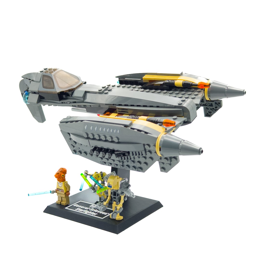 Display Stand for Lego Star Wars 8095 75286 General Grievous Starfighter Etsy