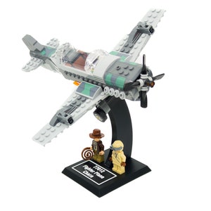 Display Stand for Lego Indiana Jones 77012 Fighter Plane Chase