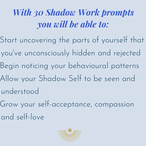 Shadow work journal prompts, 365 Journal Prompts for Beginners, Printable Journal Pages, Mental Health, Digital writing journal, Workbook image 5