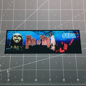 Sega House of the Dead arcade logo vinyl decal sticker classic 1990s arcade video game shooter horror Genesis video game system