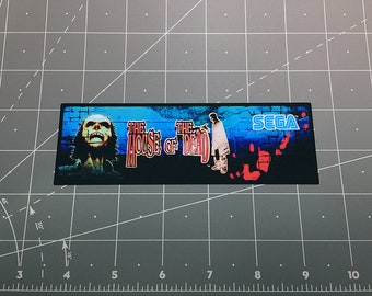 Sega House of the Dead arcade logo vinyl decal sticker classic 1990s arcade video game shooter horror Genesis video game system