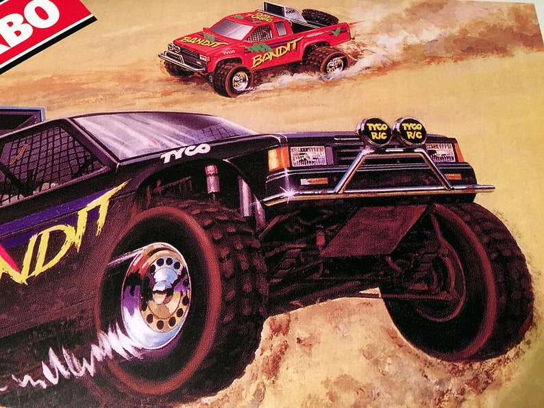 Tyco R/C 9.6v Turbo BANDIT Large 24 Wall POSTER Print Rc - Etsy