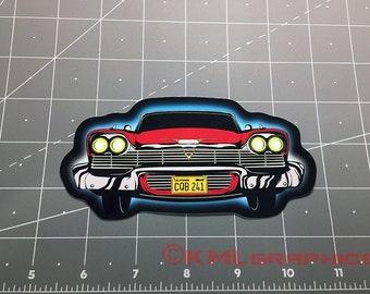 Christine horror movie killer car art decal sticker 1983 classic film