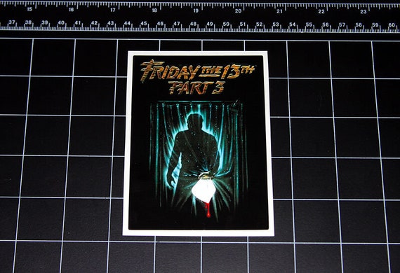 Friday the 13th Part 3 Vinyl Decal Sticker 1980s Original | Etsy