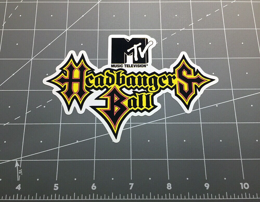 Mtv Headbangers Ball Music Television Decal Sticker 80's
