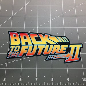 Back to the Future  2 II decal sticker Marty Mcfly Delorean Doc Brown BTTF 80s Flux Capacitor Time Machine