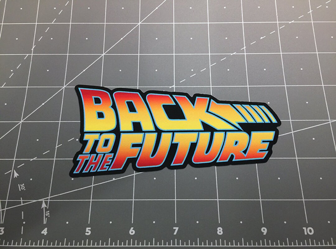 Back to the Future Decal Sticker Marty Mcfly Delorean Doc Brown BTTF ...