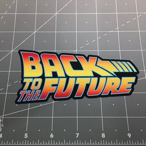 Back to the Future decal sticker Marty Mcfly Delorean Doc Brown BTTF 80s Flux Capacitor Time Machine
