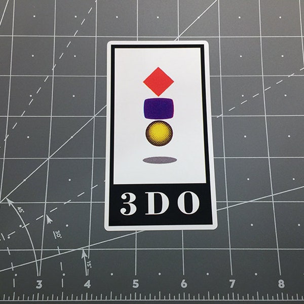 3DO video game system logo vinyl decal sticker 1990s old school classic 90s video gaming 1990s vintage 3D0