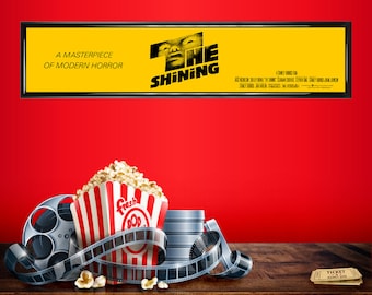 The Shining (1980) movie theater mylar 25" x 5" || 1980 movie || home theater || marquee poster