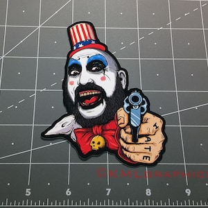 Captain Spaulding avec revolver vinyle autocollant sticker personnage de film d'horreur