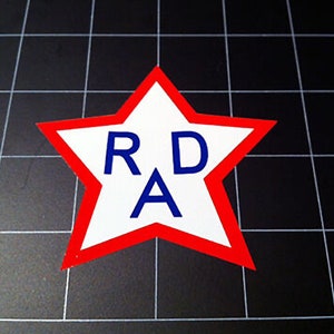 RAD Racing STAR movie style logo sticker decal 1980s old school 1986 BMX racing 80s Gt Dyno Redline Haro