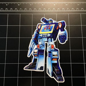 Transformers G1 Soundwave box art vinyl decal sticker Decepticon toy 80s cartoon 1980s toys