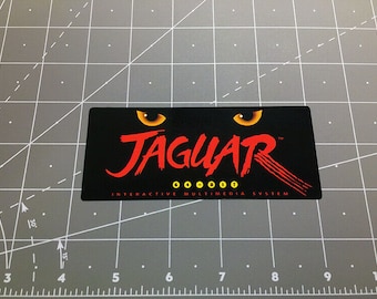 Atari Jaguar video game logo decal sticker retro classic 90s video gaming 1990s vintage
