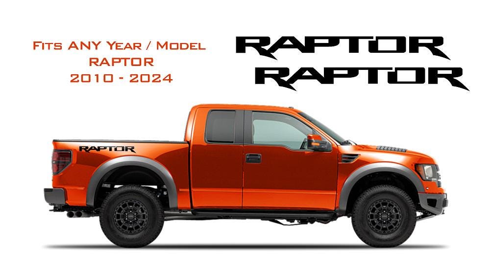 Ford F 150 Tailgate Emblem Ford Raptor SVT F-150 Tailgate Letters Vinyl ...