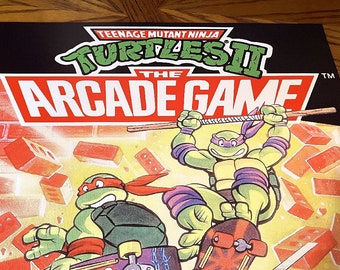 Teenage Mutant Ninja Turtles II the Arcade Game Nes Wall POSTER