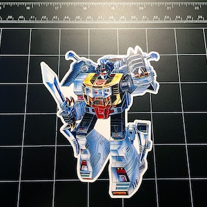 Transformers G1 Grimlock dinobot box art vinyl decal sticker Autobot toy 1980&#39;s 80s cartoon 1980s toys