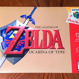 The Legend of Zelda OCARINA of TIME Nintendo 64 Videospiel Stil 24&quot; POSTER N64