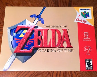 The Legend of Zelda OCARINA of TIME Nintendo 64 Video Game Style 24 POSTER  N64 