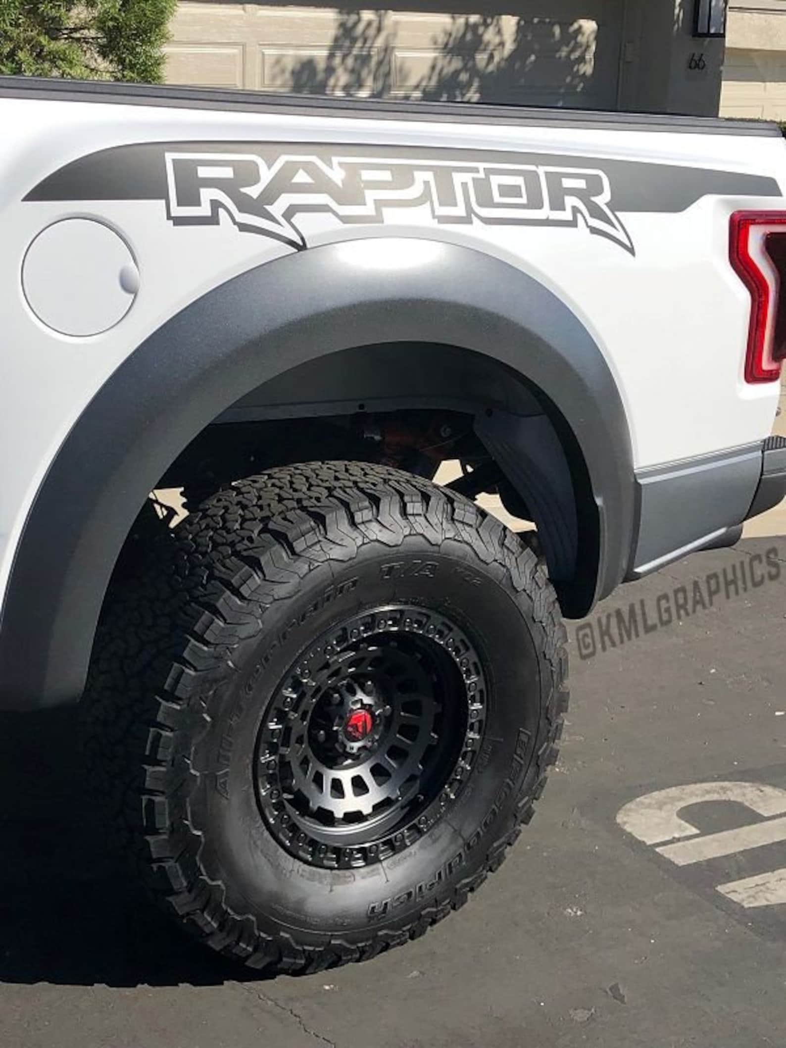2019 / 2020 + RAPTOR Style Svt Fender Bed Side Logo Graphics F150 F-150 ...