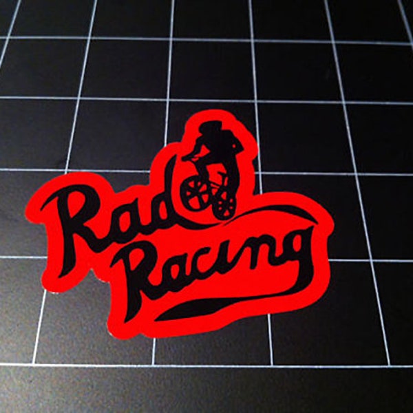 RAD Racing movie style logo sticker decal 1980s old school 1986 BMX racing 80s GT Dyno Redline Haro