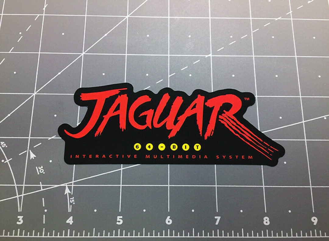 Atari Jaguar Video Game Console Logo Decal Sticker Retro Classic 90s