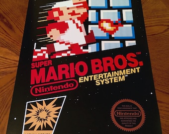 スーパーマリオブラザーズ3 NES 18 x 24インチ ビデオゲームポスター