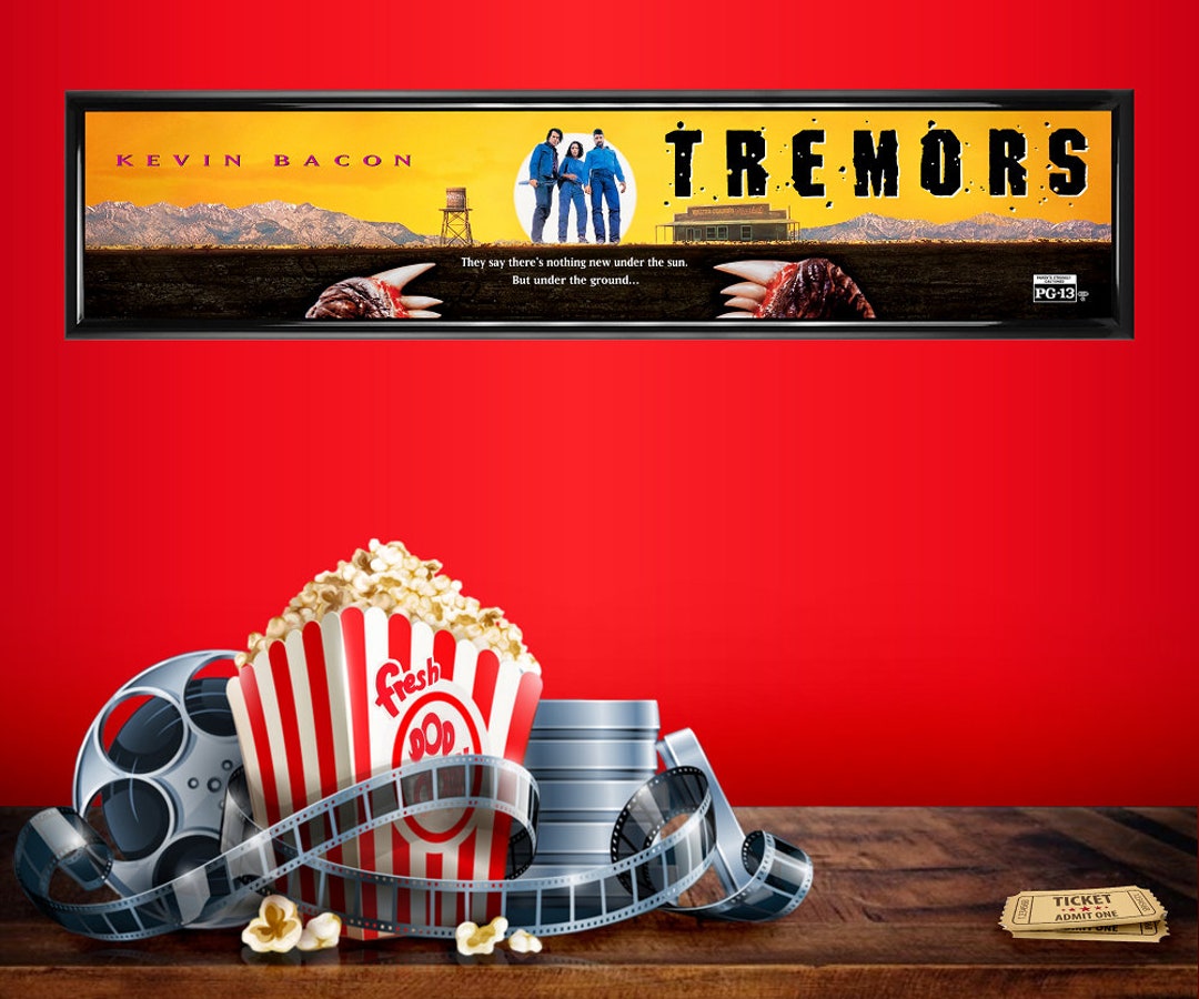TREMORS Movie Theater Mylar 25" X 5" 1990 Movie Home Theater