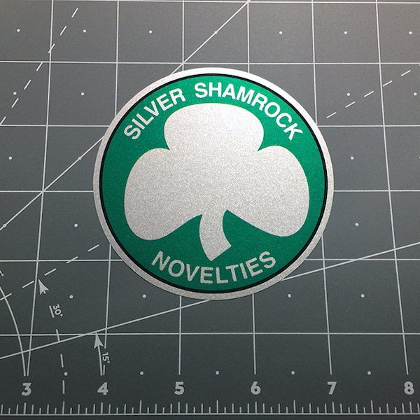 Silver Shamrock Novelties sticker decal Halloween III 3 Season of the Witch movie series vinyl decal sticker 1980s 80s horror movie