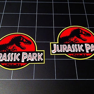 ジュラシックパーク 映画ロゴ ビニール デカール ステッカー セット 恐竜 90年代映画 ラプター トレックス イスラ ヌブラル