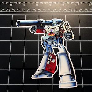 Transformers G1 Megatron box art vinyle autocollant sticker Decepticon jouet des années 80 dessin animé jouets des années 80