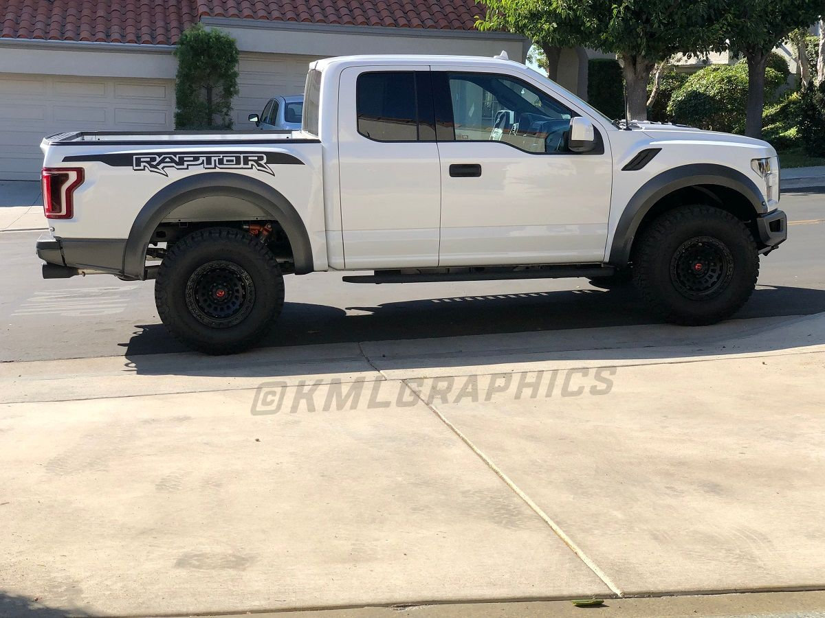 2019 / 2020 + RAPTOR Style Svt Fender Bed Side Logo Graphics F150 F-150 ...