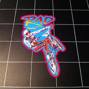 RAD movie style logo decal sticker 1980s old school 1986 BMX racing 80s GT Dyno Redline Haro