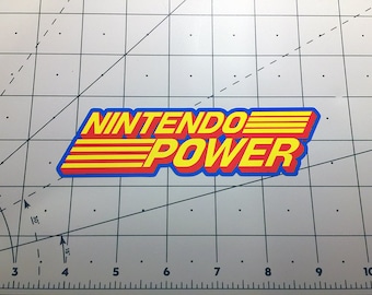 Nintendo Power sticker decal retro video game magazine 80s 90s 1980s 1990s vintage gaming NES SNES N64 Gamecube Super Mario Bros