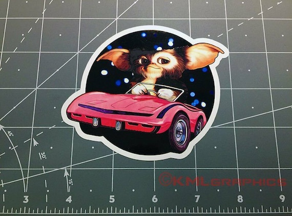 グレムリン ギズモ ピンク コルベット 車 映画 ステッカー
