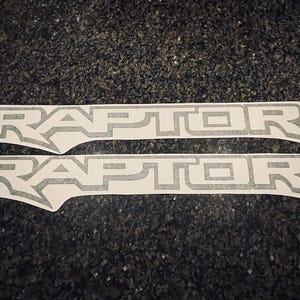 RAPTOR Svt Fender Bed Side Logo Graphics F150 F-150 Vinyl Decals Decal ...