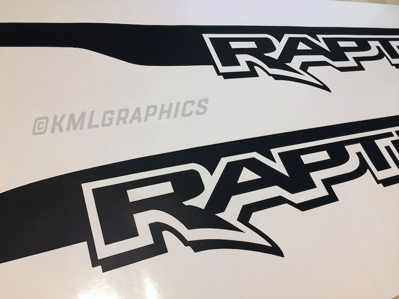 2019 / 2020 + RAPTOR Style Svt Fender Bed Side Logo Graphics F150 F-150 ...