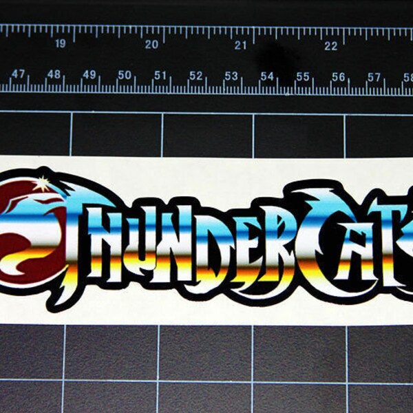 Thunder Cats Decal – Black Glossy Vinyl Window Sticker, Oracal 651, Universal Fit