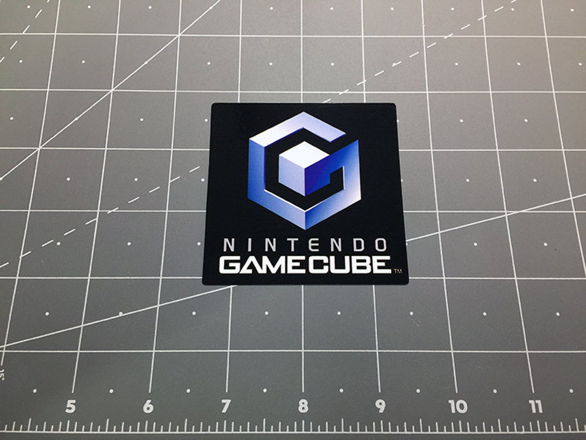 Nintendo GAMECUBE Video Game Logo Decal Sticker Retro Mario | Etsy