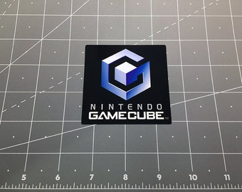 Nintendo GAMECUBE video game logo decal sticker retro Mario classic 2000s video gaming vintage