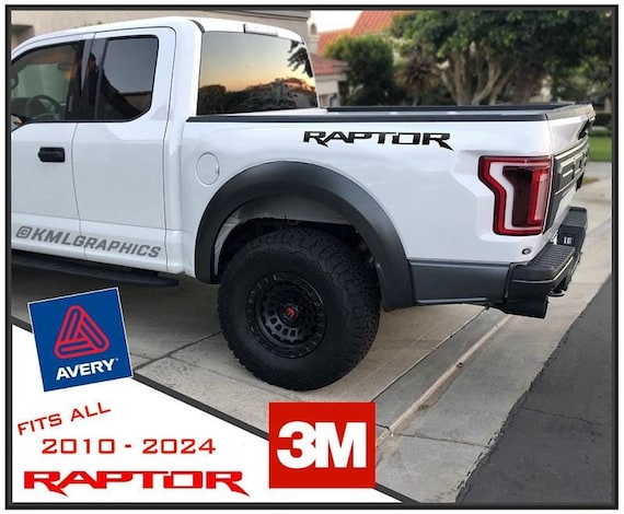 Ford Raptor Svt 2024 Negro RAPTOR Svt Fender Bed Side Logo Graphics