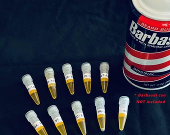 Jurassic Park Dinosaur Embryo Cryo vials - set of 10 - 100% screen accurate prop replica Dino DNA cryogenic cold storage tubes movie props
