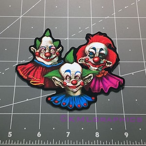 Killer Klowns from Outer Space vinyl decal sticker horror movie 1980s aliens clowns