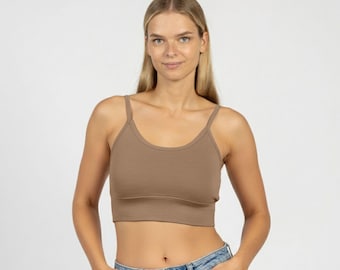 Damen 100% Merinowolle Bralette Merinowolle Cupless BH Natürliche Nachhaltige Unterwäsche für Frauen 160gsm Damen Bralette