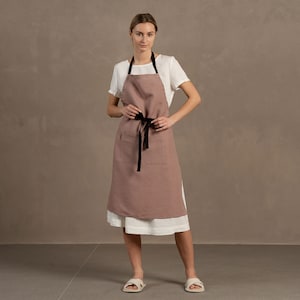 Kitchen Apron Cooking Apron Unisex Apron Pottery Apron Mens Apron Linen Apron Womens Apron Gardening Apron Hairstylist Apron Cute Apron