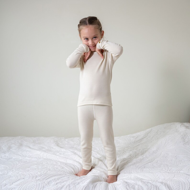 Natural Merino Kids' Base Layer/unisex Toddler Etsy