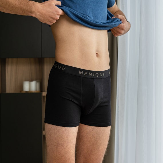 Organic Mens Underwear Boxer Shorts for Men Merino Wool Boxer Briefs  Organic Sustainable Underwear 160gsm Dark Green -  Canada